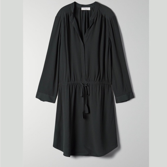 Aritzia Bennett 100% Silk Mini Button Dress Small - Picture 3 of 12